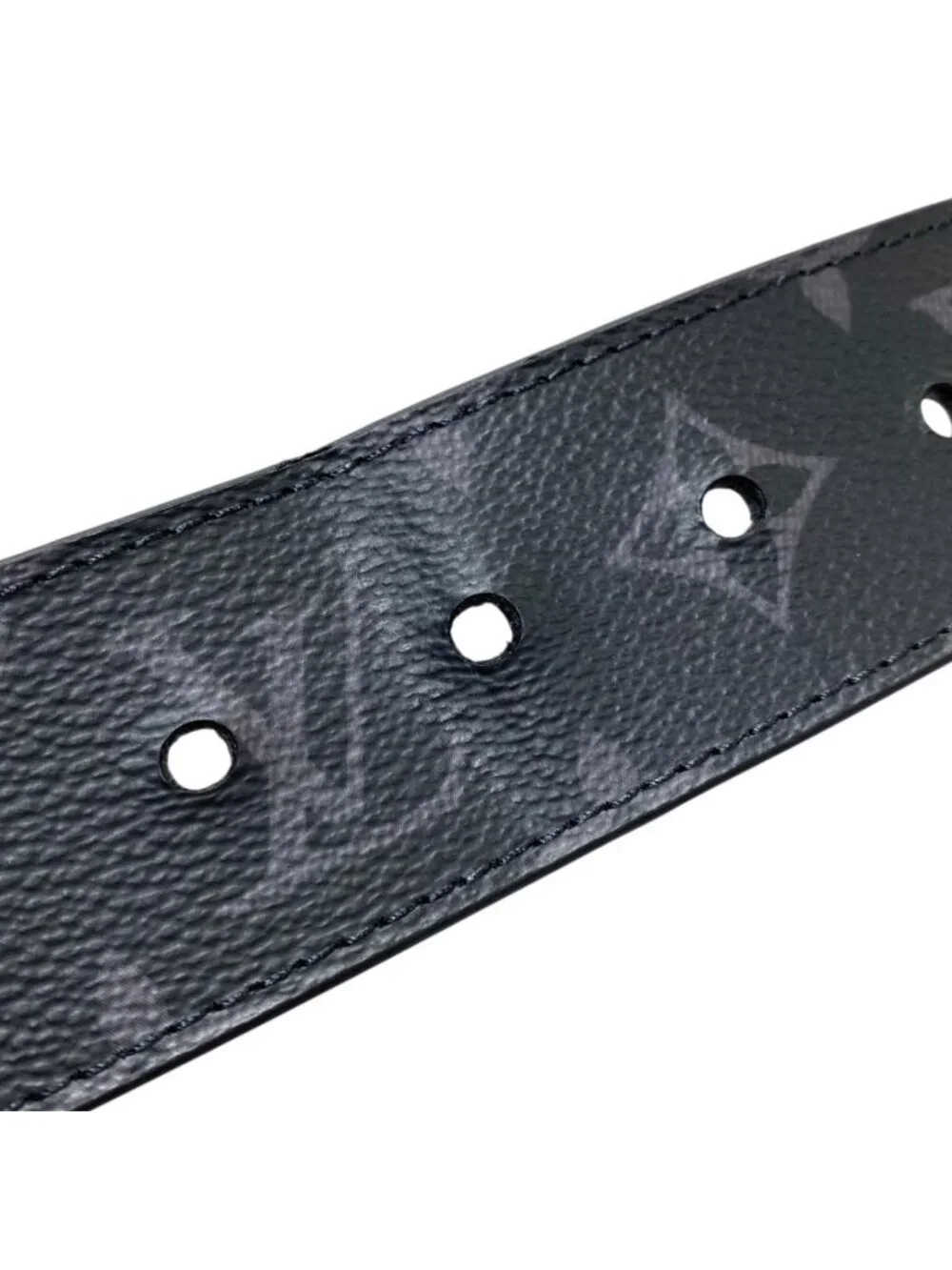 Louis Vuitton Belt Ceinture Downtown Monogram Leather Noir Black